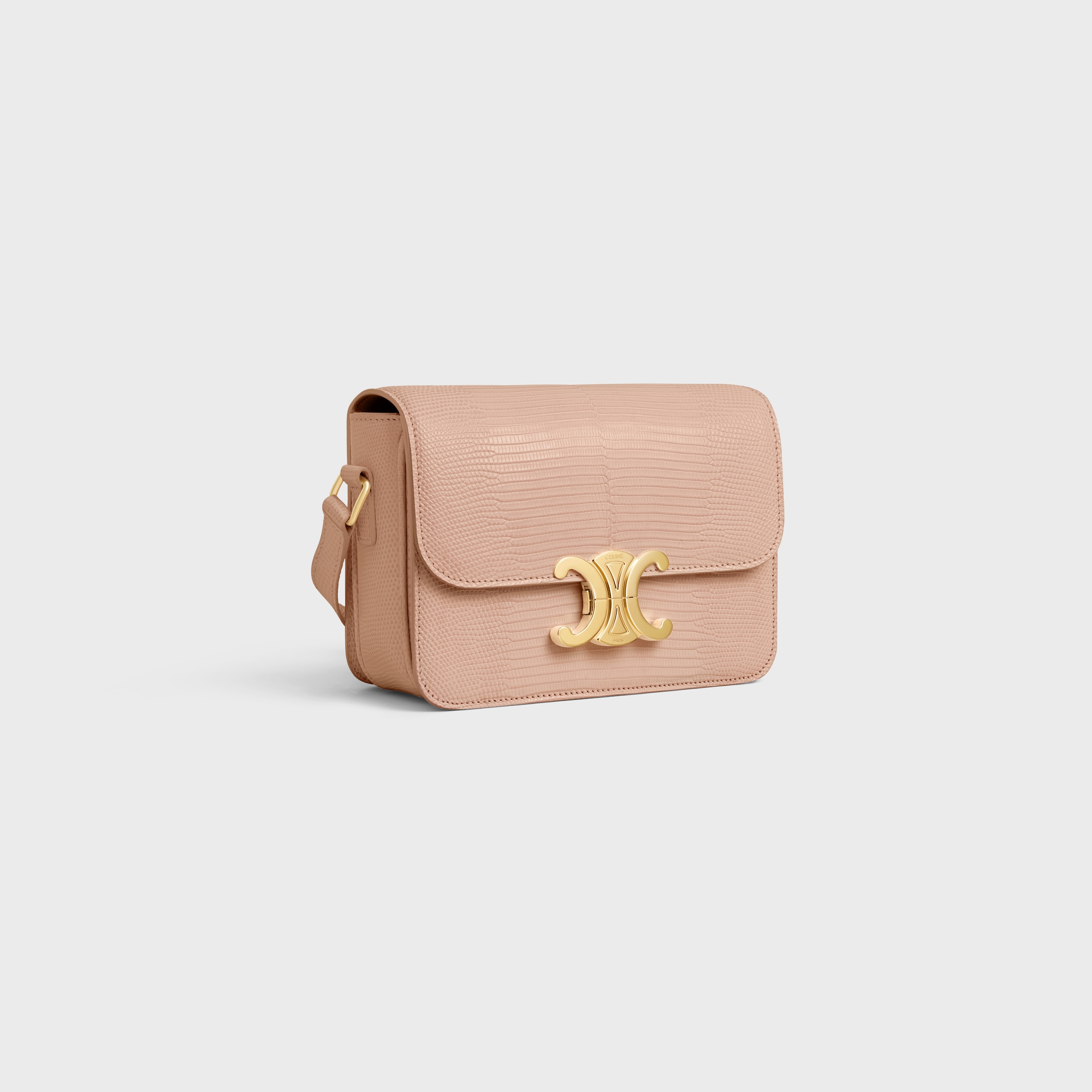 TEEN TRIOMPHE BAG IN lizard - Soft Peach | CELINE