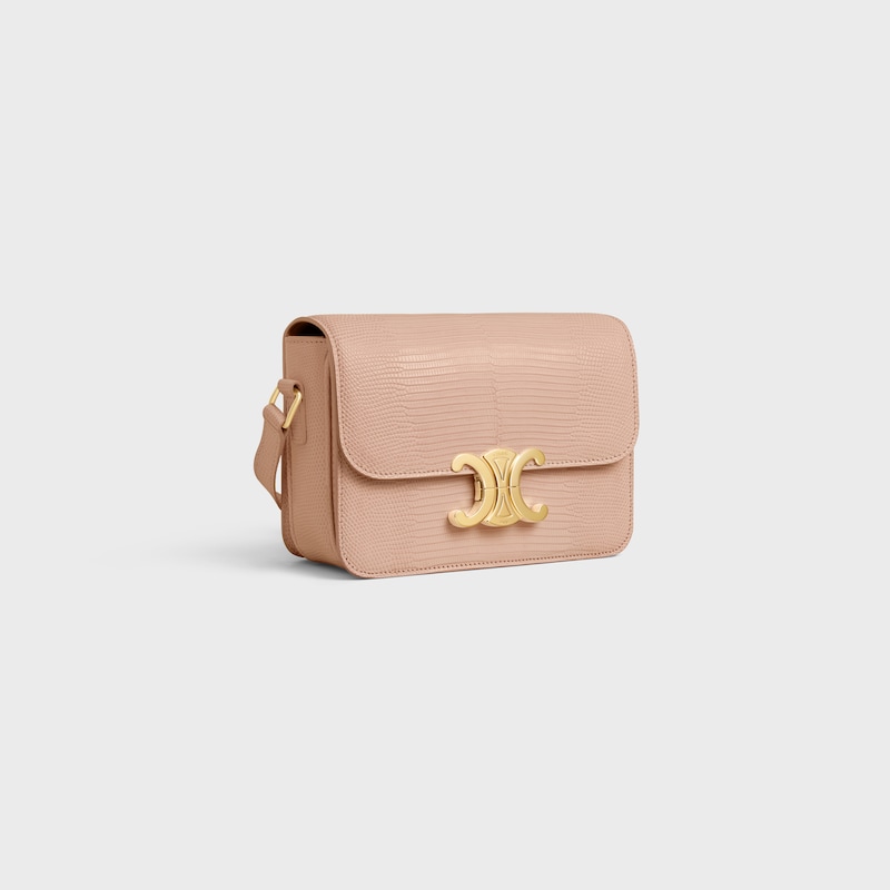 TEEN TRIOMPHE BAG IN lizard - SOFT PEACH - TRIOMPHE - 1 | CELINE