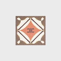 bandana IN silk twill - CREAM/BROWN/TAN -  - 1 | CELINE