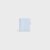 COMPACT WALLET TRIOMPHE CHARMS IN GRAINED CALFSKIN - GLACIER - WALLETS - 1 | CELINE