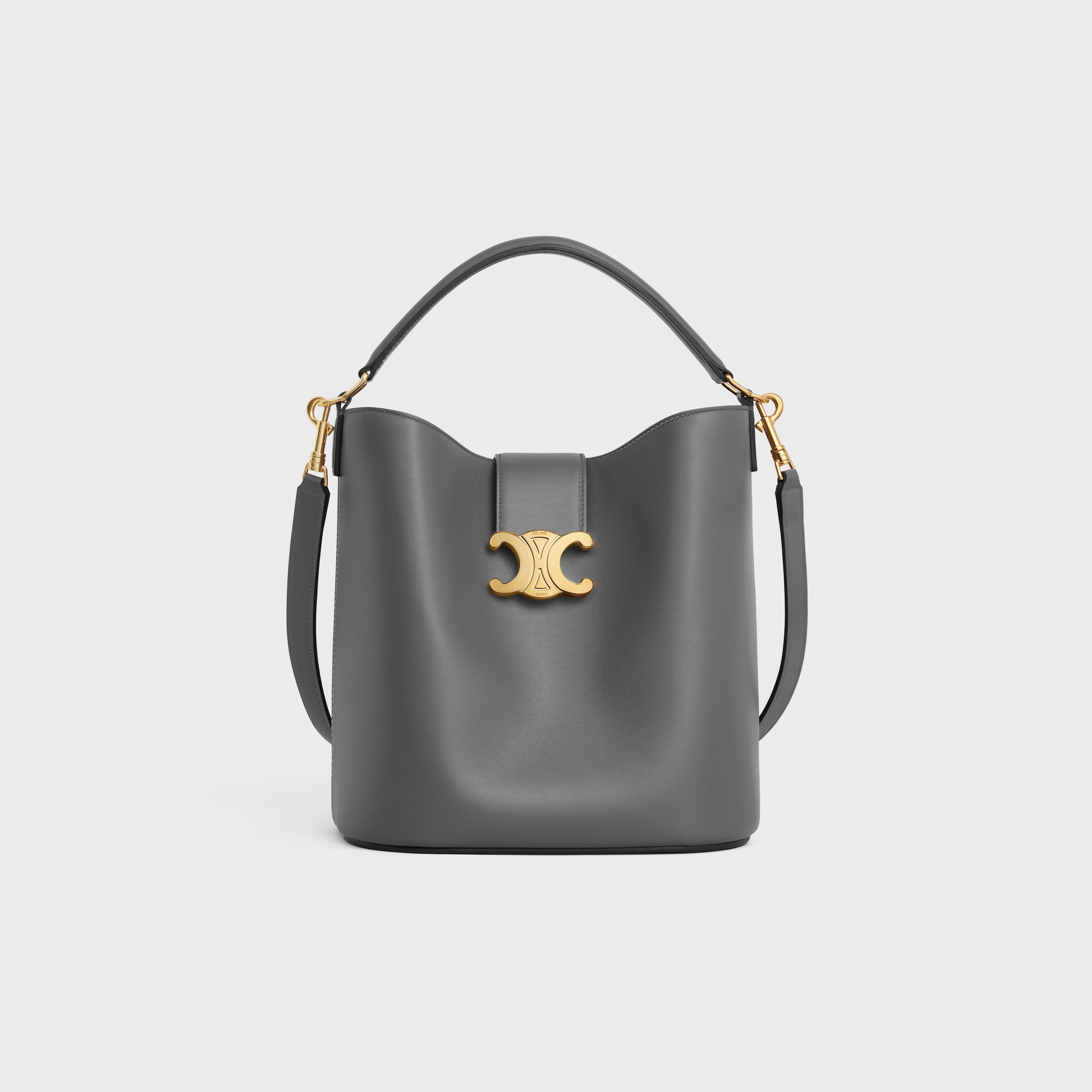 CELINE【入手困難】★LOUISE BUCKET★ラフィア＆カーフ★SMALL SMALL LOUISE BUCKET IN RAFFIA AND CALFSKIN - NATURAL / TAN