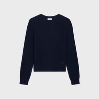 크루넥 스웨터 - 울 - 네이비 -  - 1 | CELINE