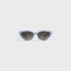 Triomphe 17 sunglasses in Acetate - MILKY AZURE -  - 1 | CELINE