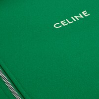 CELINE 트랙수트 재킷 - 더블 페이스 저지 - GREEN / ECRU -  - 1 | CELINE