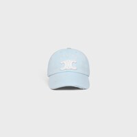 vivienne cap IN LIGHT COTTON GABARDINE - FADED BLUE -  - 2 | CELINE