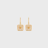 トリオンフ ナイトフォール イヤリング / ストラス & ゴールドフィニッシュ ブラス - ゴールド - イヤリング＆ピアス - 1 | CELINE