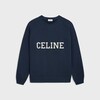 CELINE 루즈 스웨트셔츠 - 코튼 플리스 - NAVY / ECRU -  - 1 | CELINE