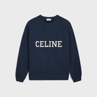 CELINE 루즈 스웨트셔츠 - 코튼 플리스 - NAVY / ECRU -  - 1 | CELINE
