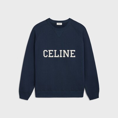 Celine棉質抓絨寬鬆衛衣 - NAVY / ECRU -  - 1 | CELINE