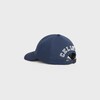 anchor baseball cap in washed cotton - INDIGO -  - 4 | CELINE