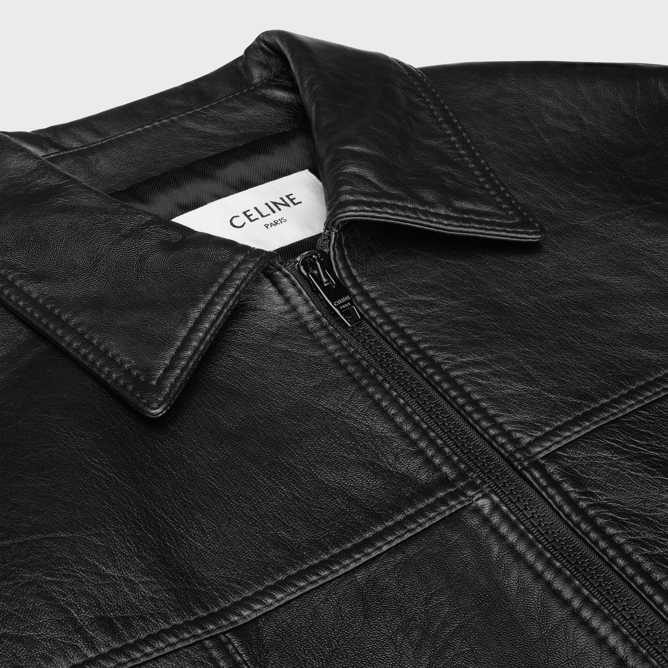 【CELINE】24AW ストレートフィット ブルゾン ソフトラムスキン RV078318Q-38NO_1_SS25_P1_M.tif