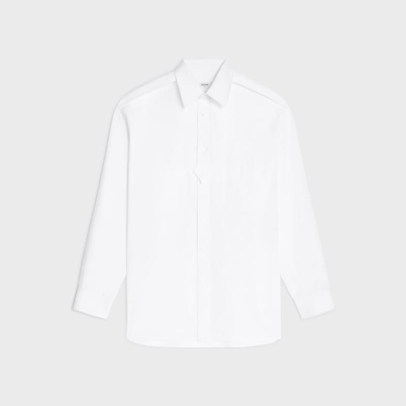 shirt IN COTTON POPLIN - WHITE -  - 1 | CELINE