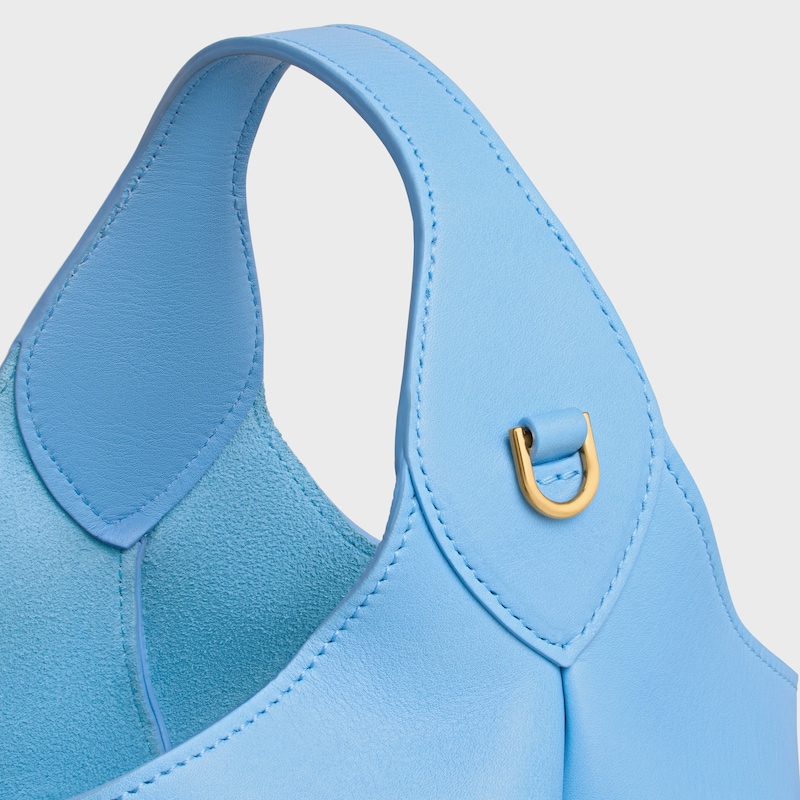 SMALL HOBO IN SUPPLE SMOOTH CALFSKIN - SKY BLUE - HOBO AND TOTE BAGS - 1 | CELINE