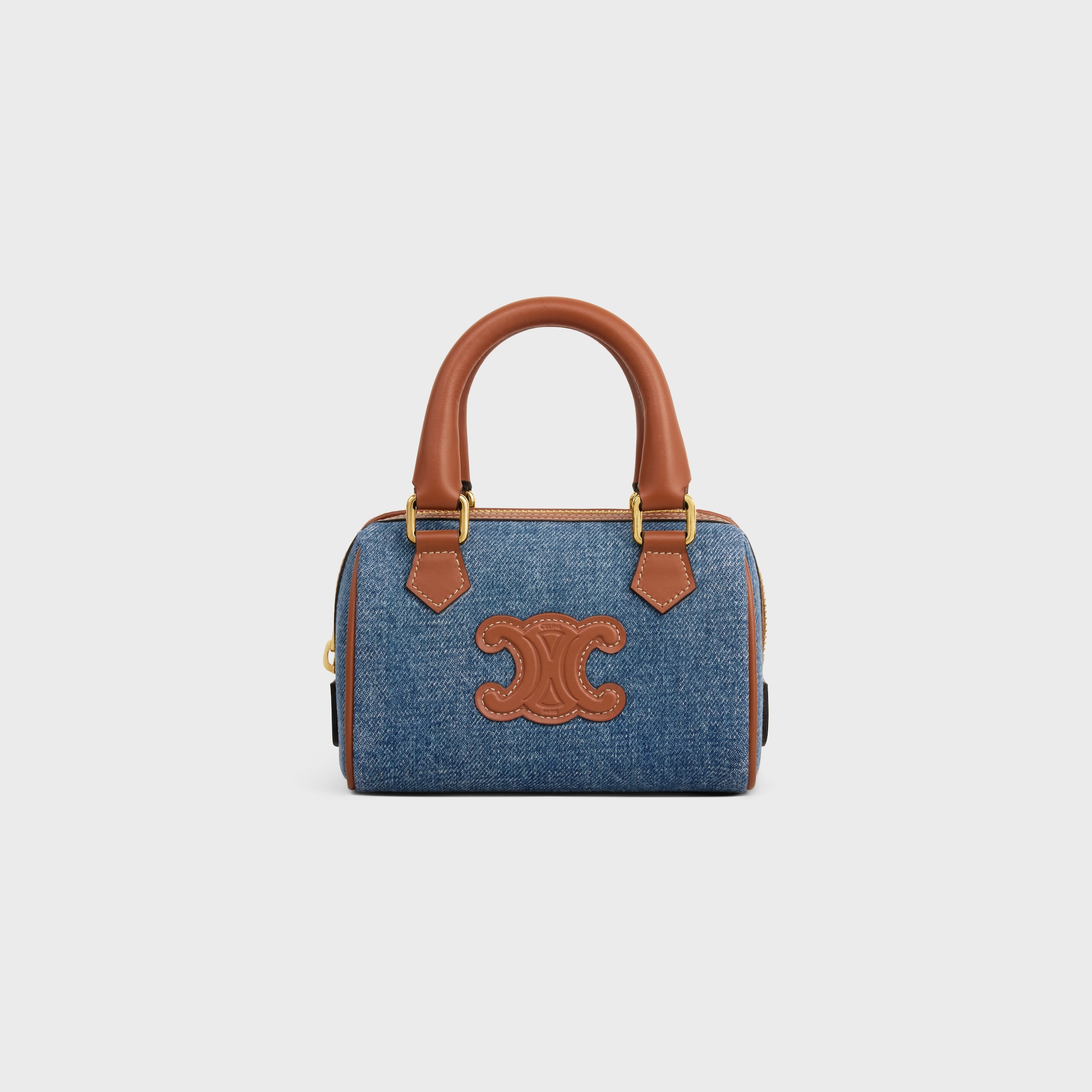 CELINE ミニ ボストン エレガントな存在感*CELINE*ミニ ボストン スムースカーフスキン