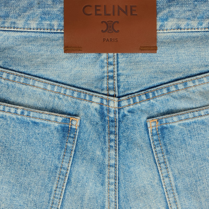 short 001 denim coton - TRUE BLUE WASH -  - 1 | CELINE