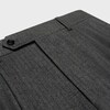 men's shorts in cashmere and wool flannel - ANTHRACITE/NOIR -  - 3 | CELINE