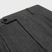 パンツ CELINE Button Pleated Wool Pants Celine Pleated Wool Pants men - Glamood Outlet
