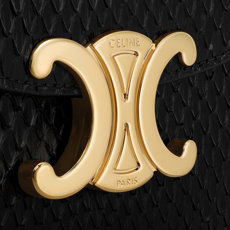 MINI CHAIN BESACE CLEA IN PYTHON - BLACK - MORE LINES - 1 | CELINE