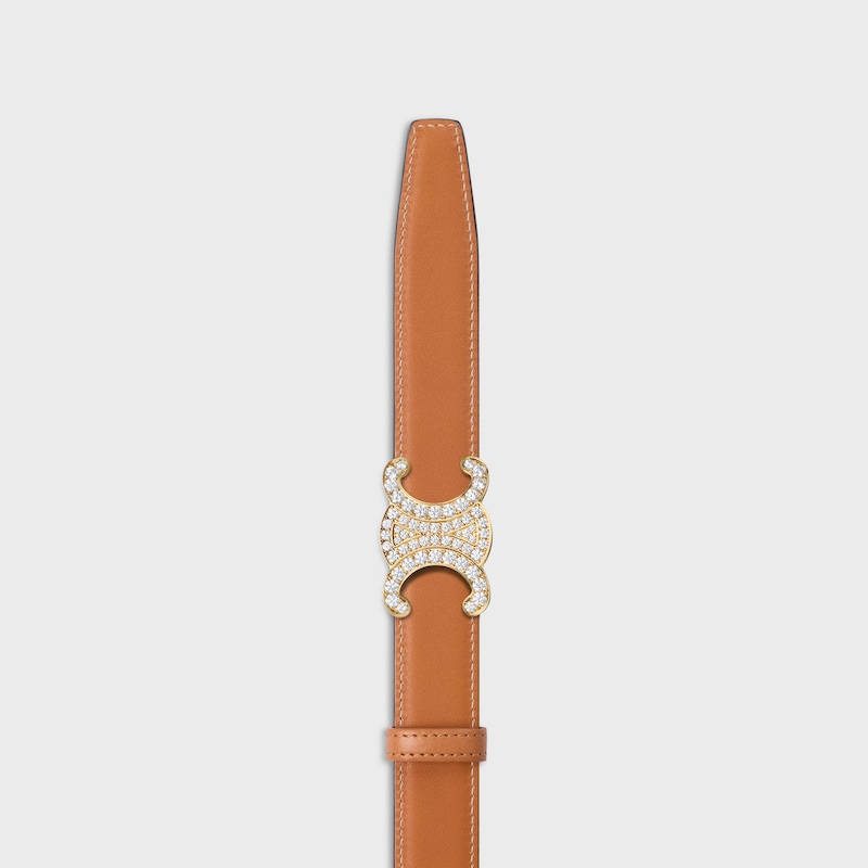 Reversible Strap 25MM IN TAURILLON AND NATURAL CALFSKIN -  -  - 1 | CELINE