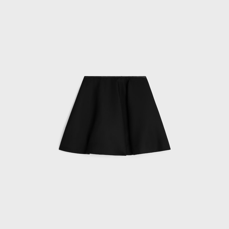 peplum skirt IN mohair wool - BLACK -  - 1 | CELINE