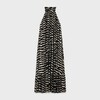 関税込 CELINE long dress in lame tiger silk long dress in lamé tiger silk - Black / Gold | CELINE