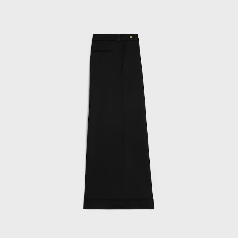 docks trousers IN cotton twill - BLACK -  - 1 | CELINE