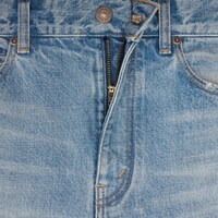 VAQUEROS ESTILO SURF ACAMPANADOS DE DENIM STEEL BLUE WASH - LAVADO AZUL METÁLICO -  - 1 | CELINE