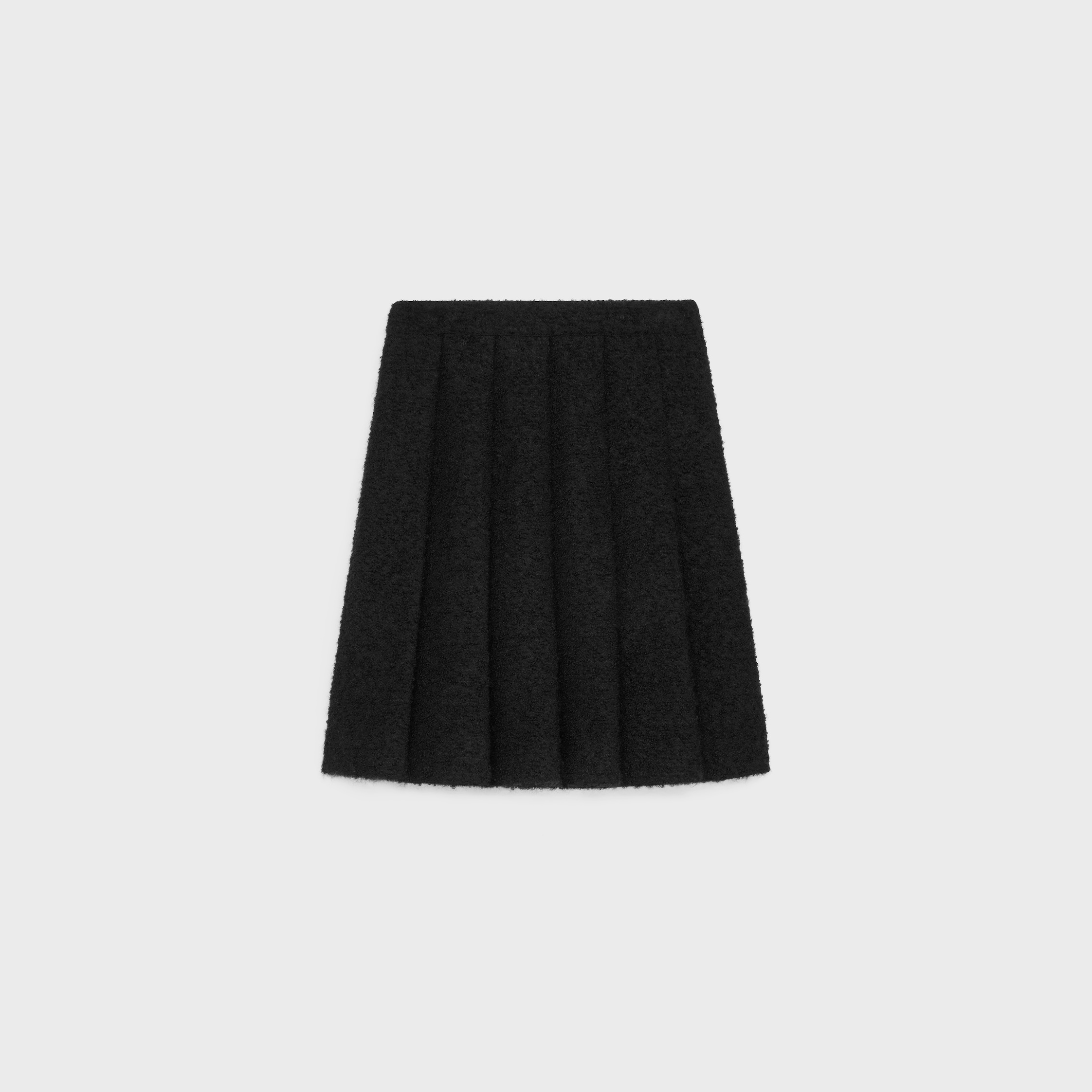 プリーツスカート / ブークレットナッテ - ブラック | CELINE
