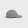 triomphe baseball cap in washed cotton - BLEU GRISE -  - 3 | CELINE