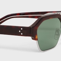 Black Frame 63 sunglasses in Acetate and Metal - Dark Havana / Silver -  - 2 | CELINE