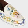 AURA LOAFER IN Flowers Embroidered Velvet - IVORY -  - 1 | CELINE