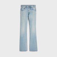 dylan flared jeans in rider wash denim - RIDER WASH -  - 1 | CELINE