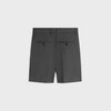 men's shorts in cashmere and wool flannel - ANTHRACITE/NOIR -  - 2 | CELINE