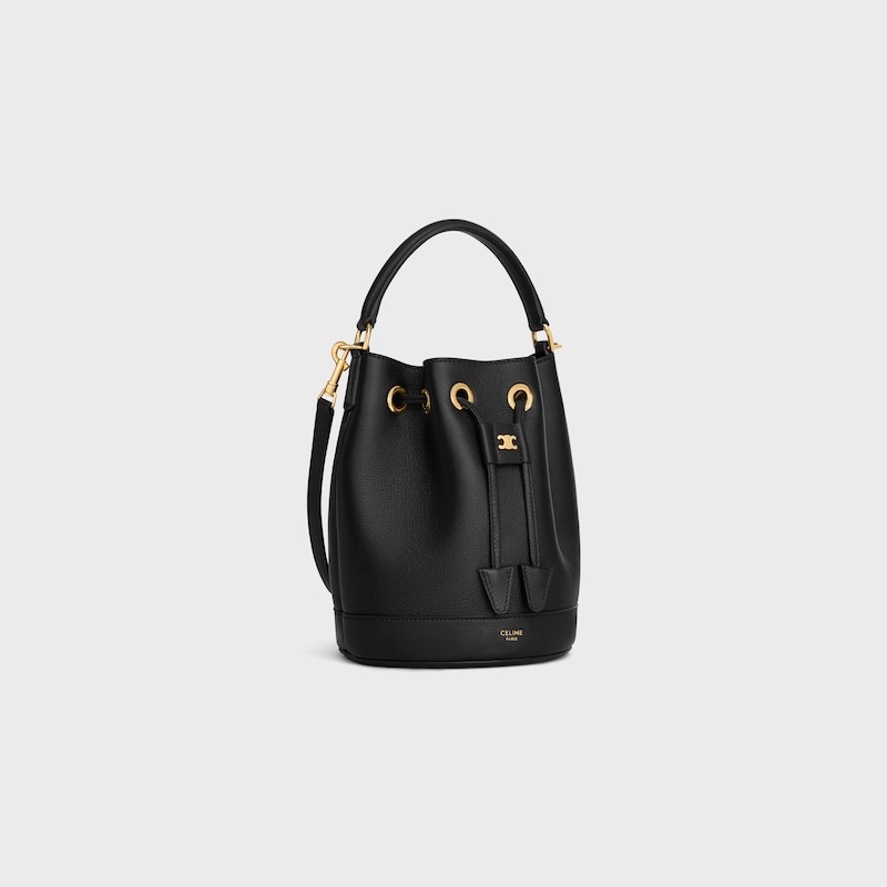 TEEN CLARA BAG IN SUPPLE GRAINED CALFSKIN - BLACK - CROSS-BODY BAGS - 1 | CELINE