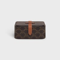 Large Jewels Case in Triomphe Canvas and Calfskin - TAN - TRAVEL - 1 | CELINE
