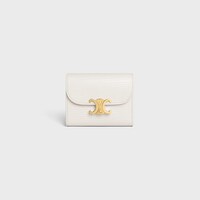 Small Flap Wallet TRIOMPHE IN LIZARD - RICE - LUCKY DAY SELECTION - 1 | CELINE
