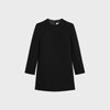 mini trapeze dress in double faced wool crepe - BLACK -  - 1 | CELINE