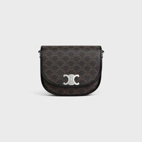 MEDIUM BESACE TRIOMPHE IN TRIOMPHE CANVAS AND CALFSKIN - BLACK - NEW - 1 | CELINE