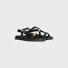 CELINE MAUD SANDAL WITH TRIOMPHE IN CALFSKIN - BLACK -  - 2 | CELINE