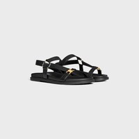 【夏休みセール】CELINE ブラック ソワール　サンダル　ラムスキン 夏休みセール】CELINE ブラック ソワール サンダル ラムスキン