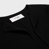 배스로브 코트 - 더블 페이스 캐시미어 - 블랙 -  - 1 | CELINE