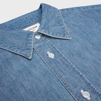 short-sleeved shirt IN cotton denim - UNION OCEAN WASH -  - 2 | CELINE