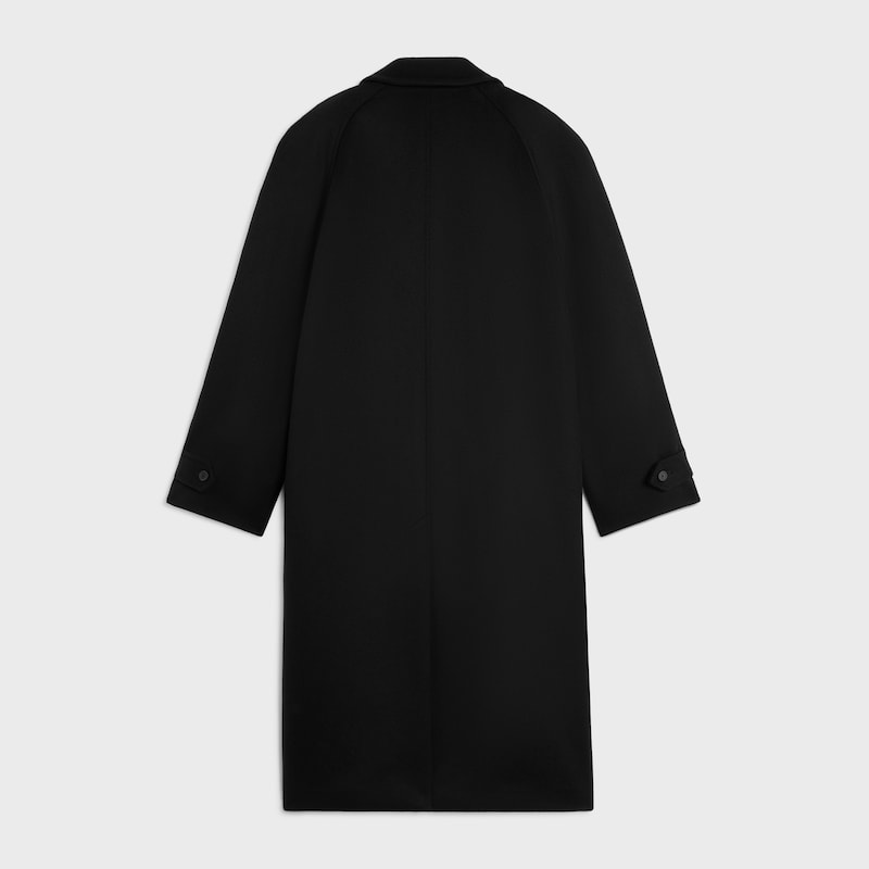 mac coat IN WOOL CLOTH - BLACK -  - 1 | CELINE