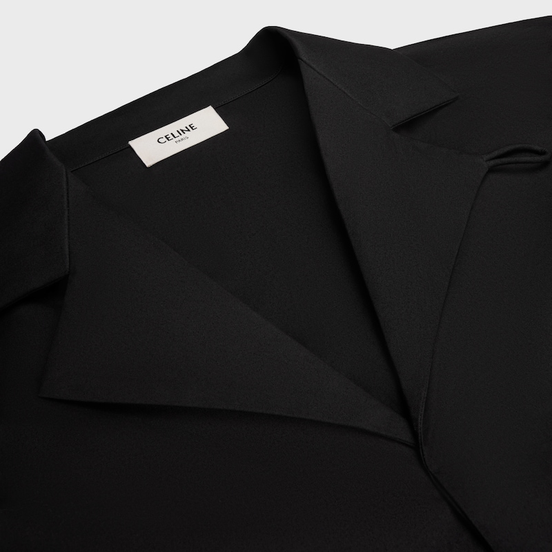 SCOUT SHIRT IN LIGHT COTTON GABARDINE - BLACK -  - 1 | CELINE