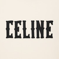 CELINE 루즈 티셔츠 - 코튼 저지 - WASHED WHITE/CARMIN/BLACK -  - 1 | CELINE