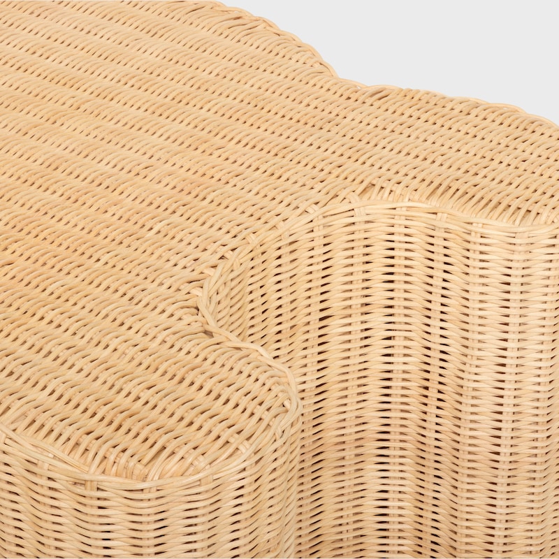 TRIOMPHE OTTOMAN IN WICKER - NATURAL - HOME - 1 | CELINE