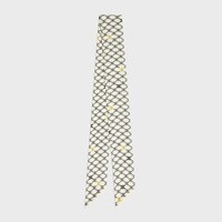 lavalliere IN silk twill - CREME/MARINE -  - 2 | CELINE