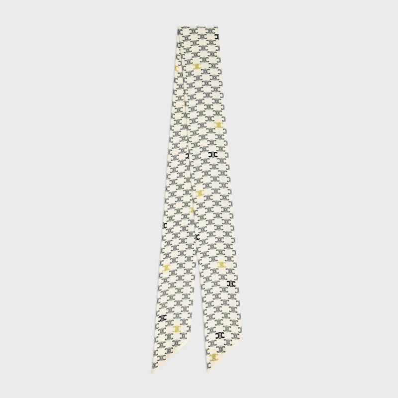 라발리에르 - 실크 트윌 - 크림/마린 -  - 1 | CELINE