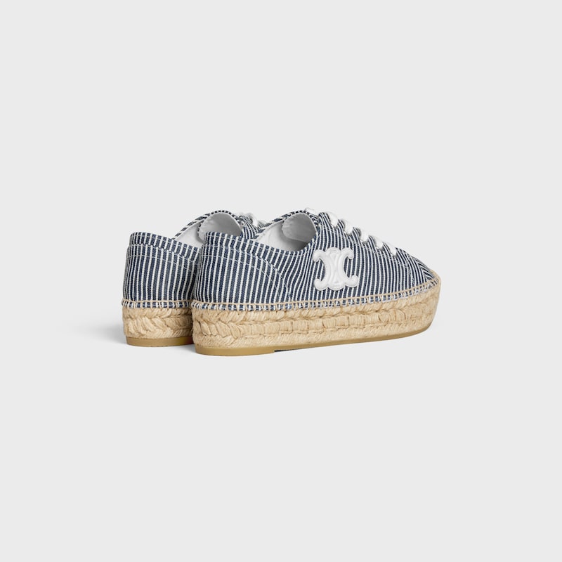 LES ESPADRILLES CELINE SCHNÜRSCHUHE AUS Oshkosh Canvas und Kalbsleder - WOLLWEISS / MARINEBLAU -  - 1 | CELINE