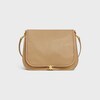 BESACE SOFT TRIOMPHE AGNEAU SOUPLE BRILLANT - BEIGE SABLE - SACS BANDOULI&Egrave;RES - 1 | CELINE